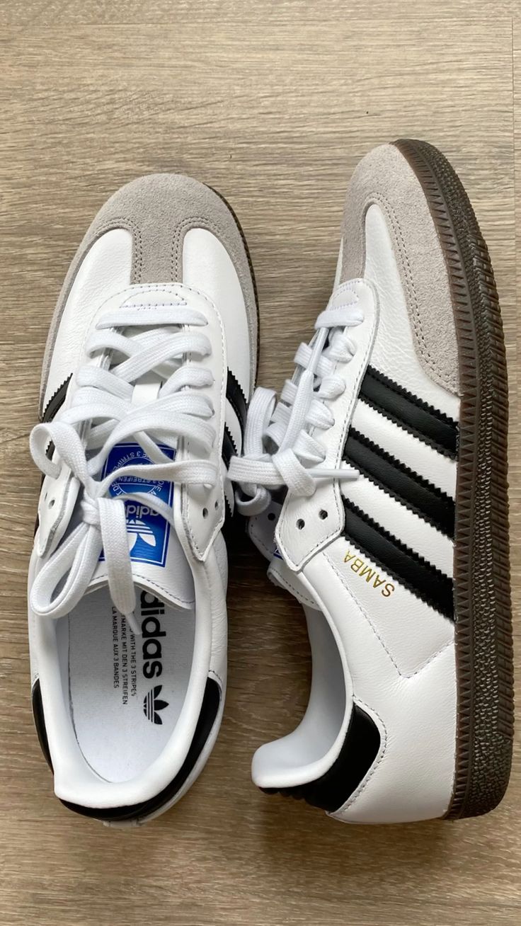 Adidas Samba Men's White & Black Sneakers – Sizes 40–45