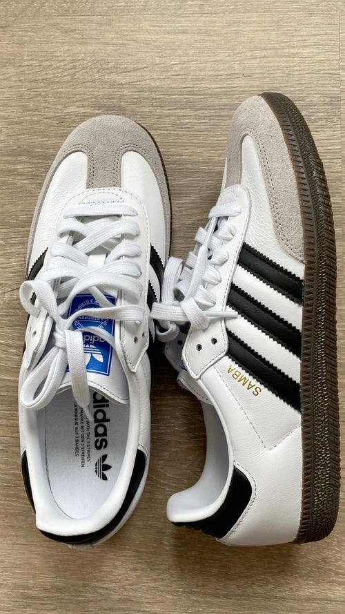 Adidas Samba Men's White & Black Sneakers – Sizes 40–45